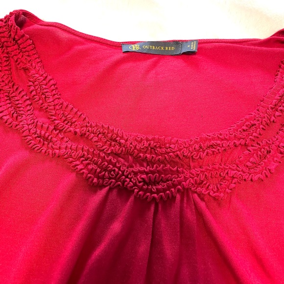 Women’s OUTBACK RED Short Sleeve Scoop Neck Top Size M - Picture 4 of 13